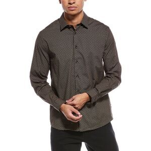 Stone Rose Mens  Comfort Stretch Shirt, Brown